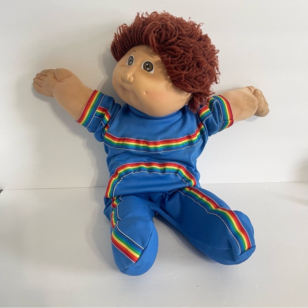 Vintage Cabbage Patch Kid 1979/1982 Red Hair Blue Jumpsuit